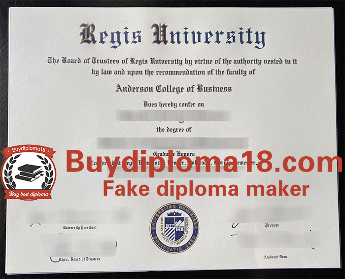 Regis University diploma Regis University diploma