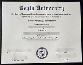 regis university diploma