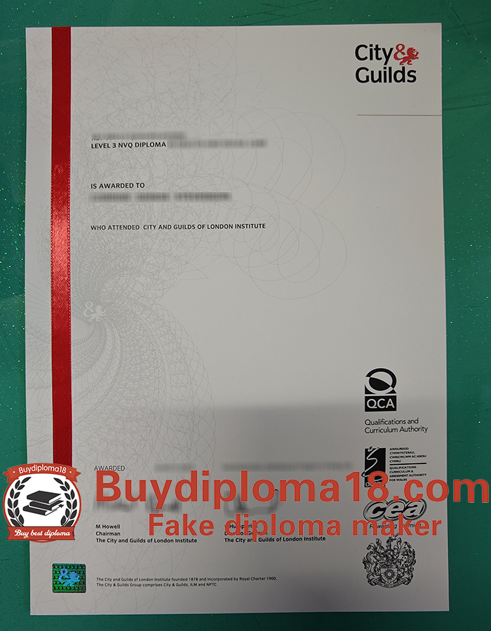 City and guilds certificate