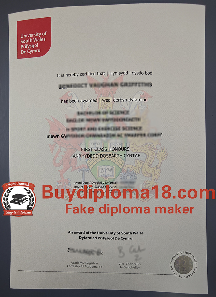 University of South Wales diploma