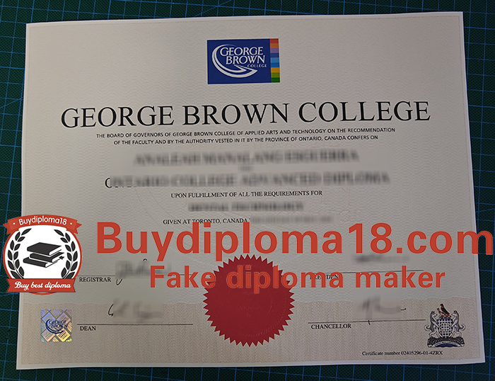 George Brown College diploma