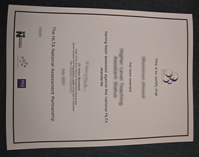 HLTA National Assessment Partnership certificate