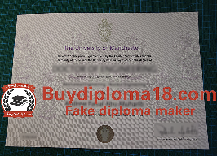University of Manchester diploma